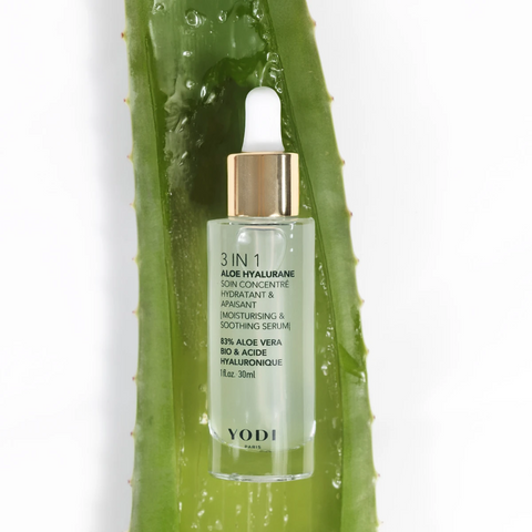 Serum gel aloe vera et acide hyaluronique yodi cheveux visage corps