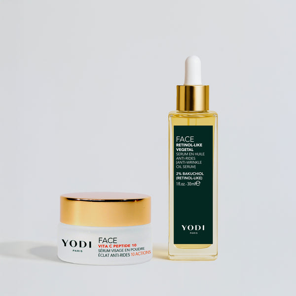 Routine Age Repair Boost Yodi : sérum Vita C Peptide 10 et sérum en huile Anti Rides