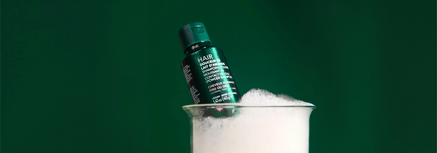 Shampoing en poudre moussant Yodi Douceur Lait d'Amande Volume et Brillance