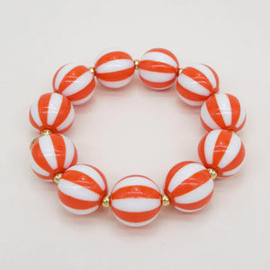 BICHOU® Rond Rayé Orange