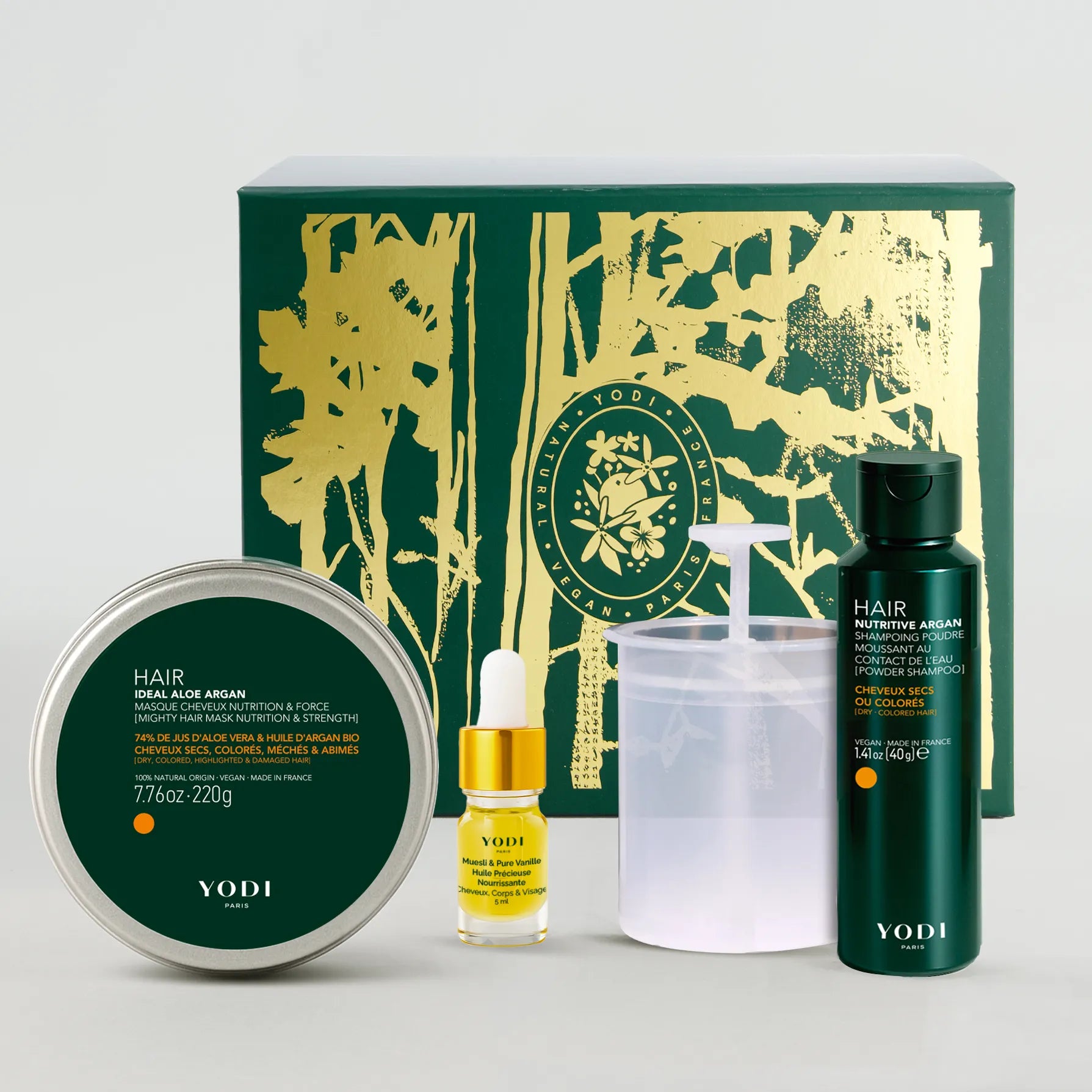 Coffret Luxueux Cheveux – Réparation & Nutrition