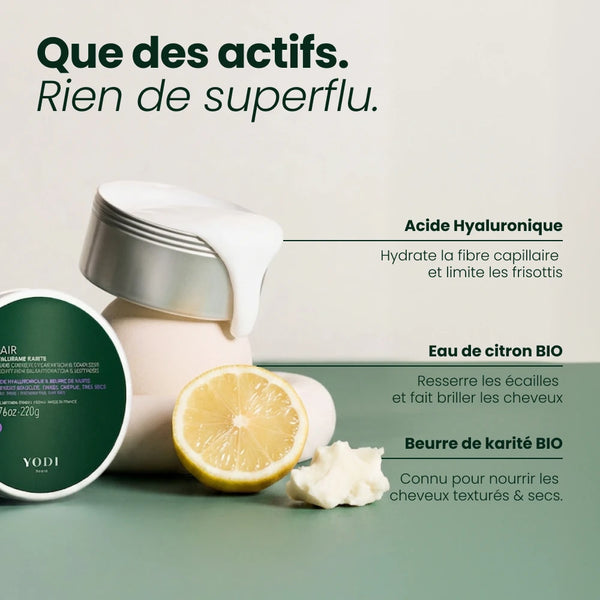 ingrédients baume hyalurane karité