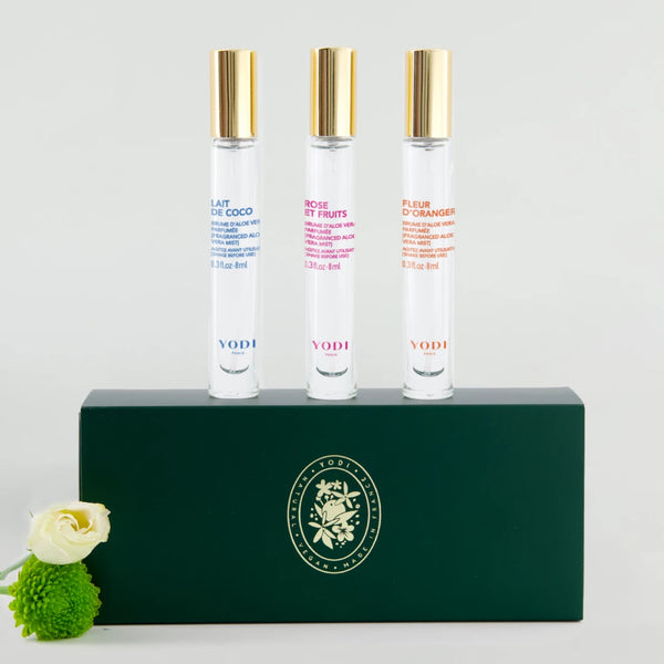 coffret contenant les mini brumes parfumées
