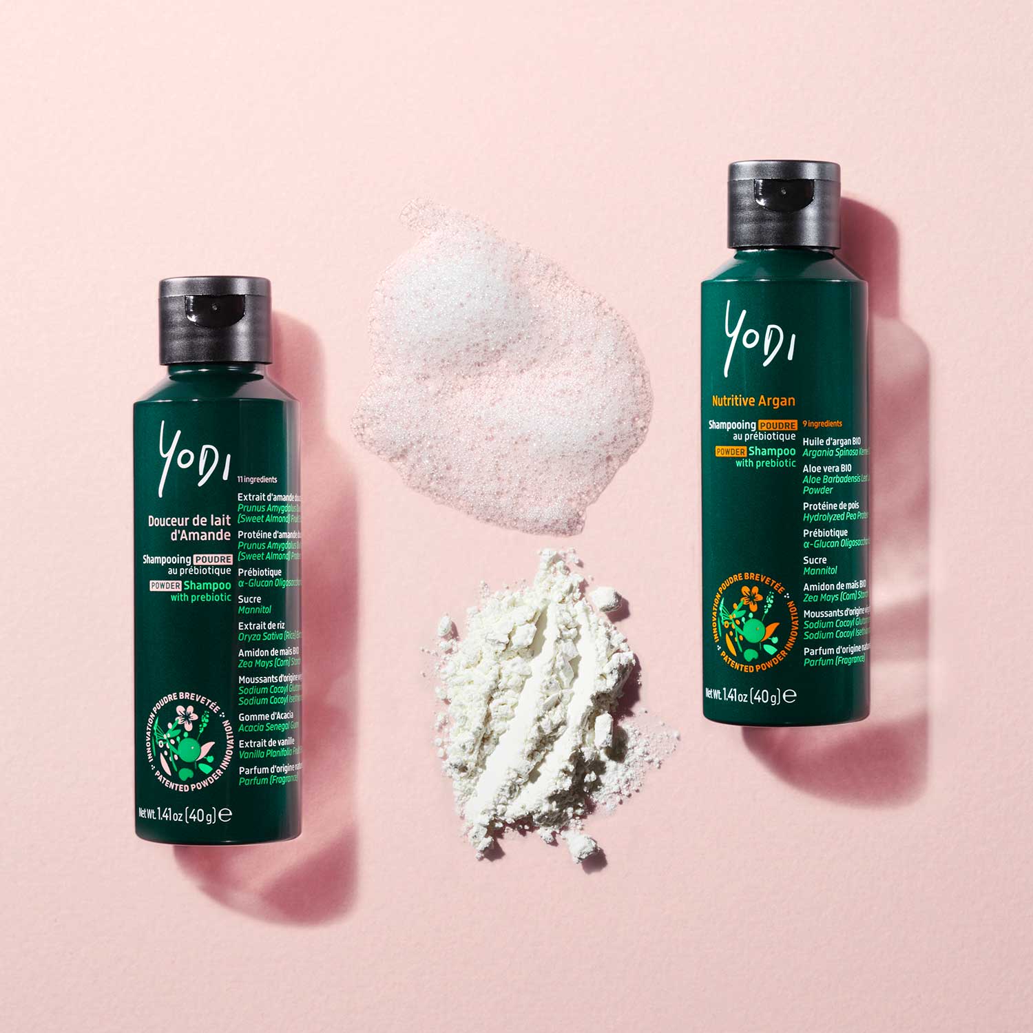 argan oil and almond milk powder shampoos